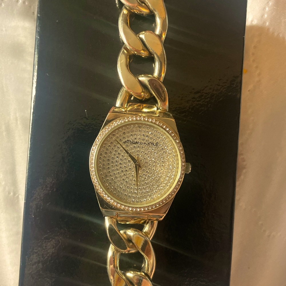 Kendall & Kylie gold watch
